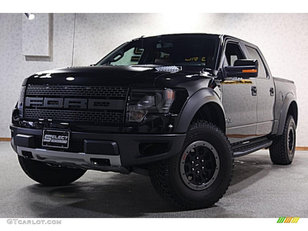 2014 F150 SVT Raptor SuperCrew 4x4 - Tuxedo Black / Raptor Special Edition Black/Brick Accent photo #1