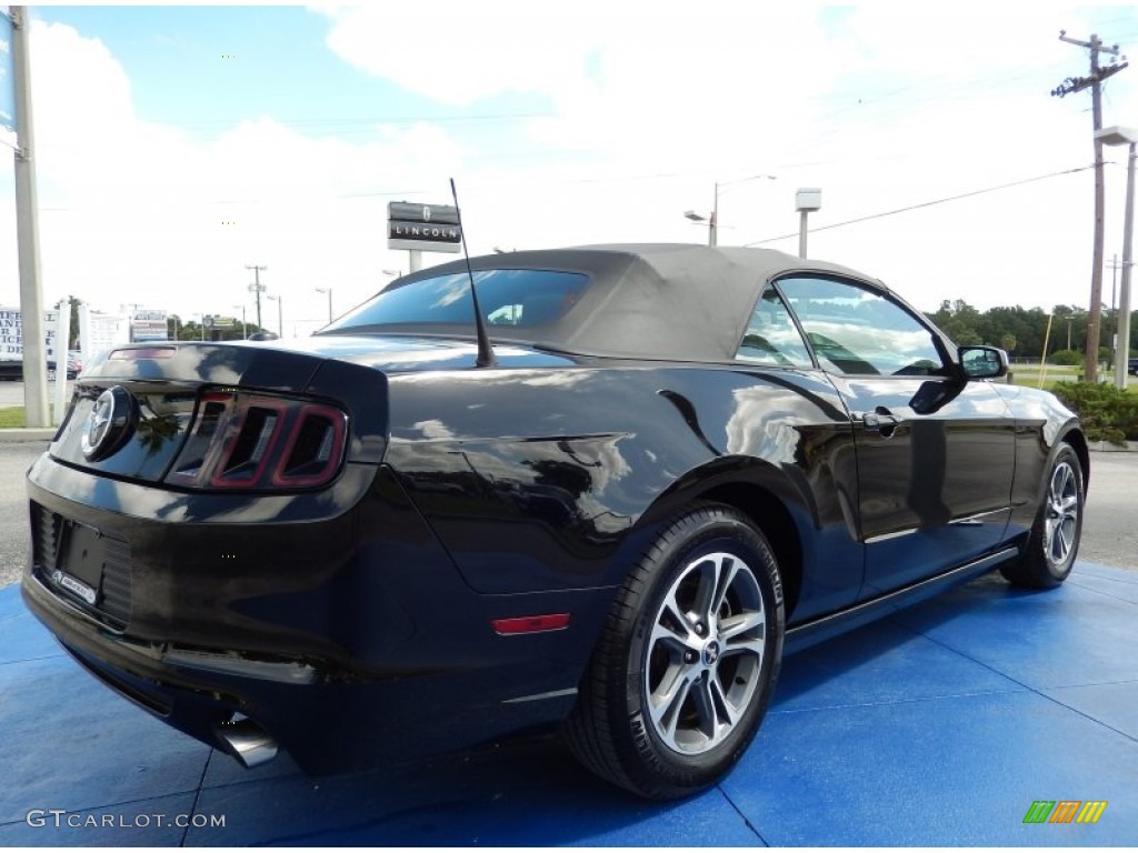2014 Mustang V6 Convertible - Black / Charcoal Black photo #5