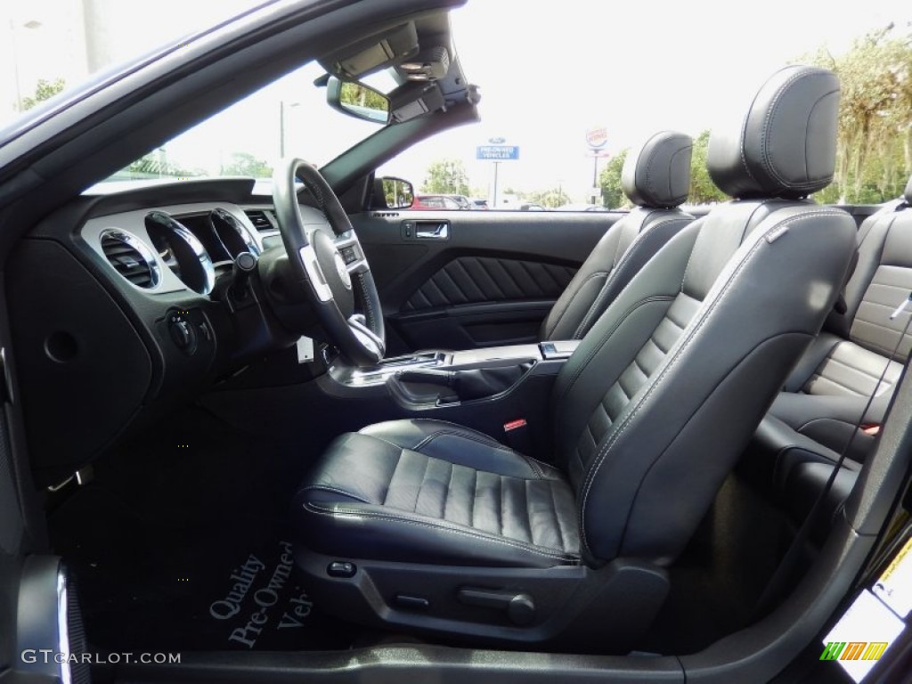 2014 Mustang V6 Convertible - Black / Charcoal Black photo #14