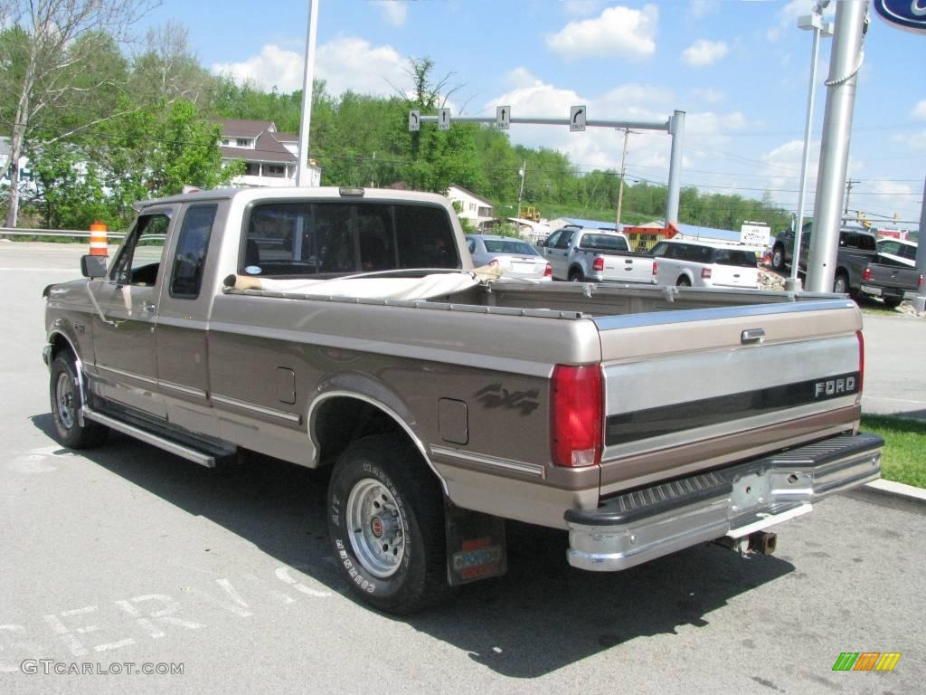 1992 F150 XL Extended Cab 4x4 - Mocha Frost Metallic / Tan photo #6