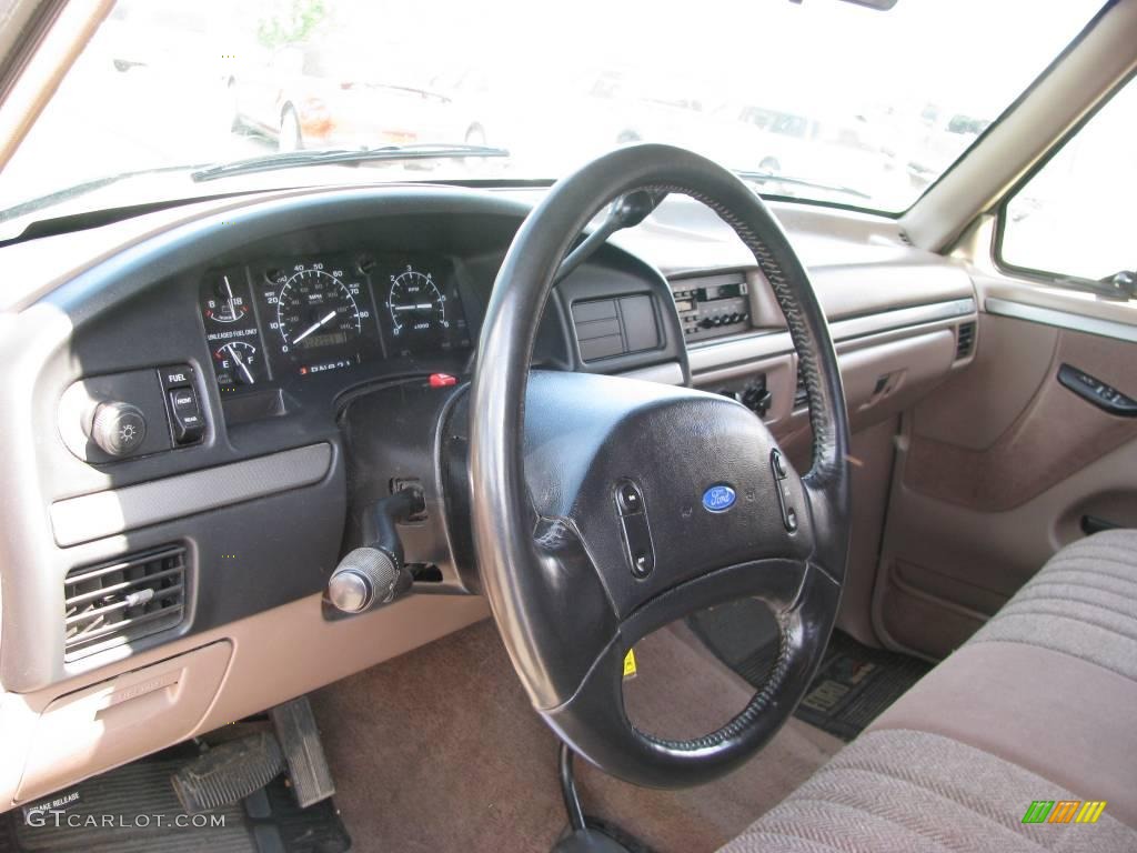 1992 F150 XL Extended Cab 4x4 - Mocha Frost Metallic / Tan photo #8