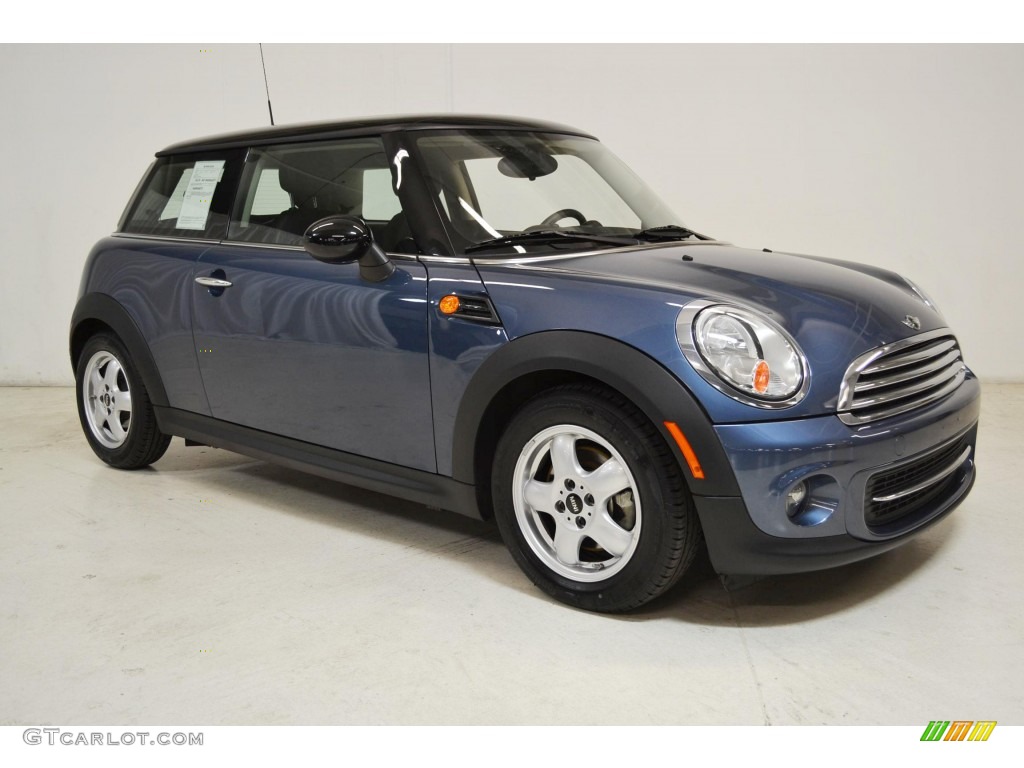 2011 Cooper Hardtop - Horizon Blue Metallic / Carbon Black photo #2