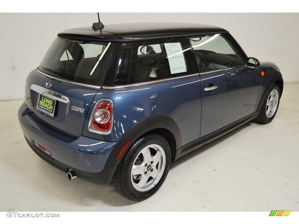 2011 Cooper Hardtop - Horizon Blue Metallic / Carbon Black photo #5