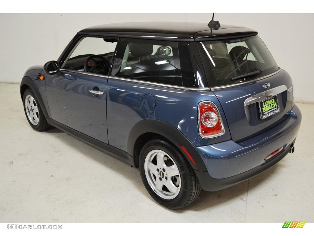 2011 Cooper Hardtop - Horizon Blue Metallic / Carbon Black photo #6