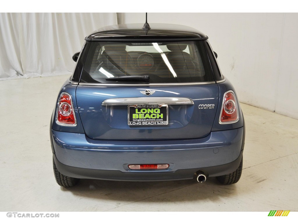 2011 Cooper Hardtop - Horizon Blue Metallic / Carbon Black photo #7