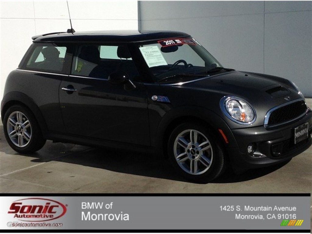 2011 Cooper S Hardtop - Eclipse Gray Metallic / Punch Carbon Black Leather photo #1