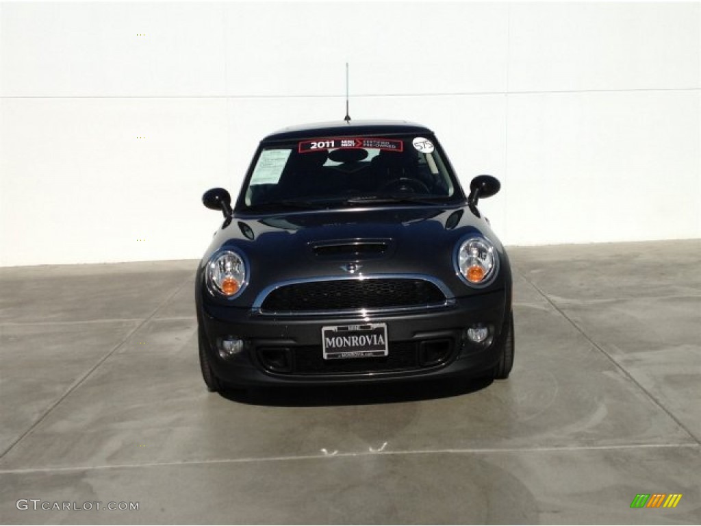 2011 Cooper S Hardtop - Eclipse Gray Metallic / Punch Carbon Black Leather photo #3
