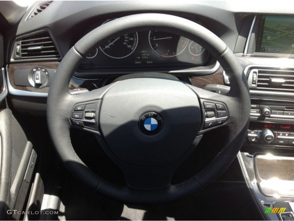 2014 5 Series 528i Sedan - Alpine White / Black photo #10