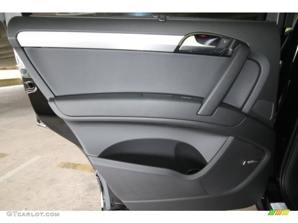 2014 Audi Q7 3.0 TFSI quattro S Line Package Black Door Panel Photo #94121743