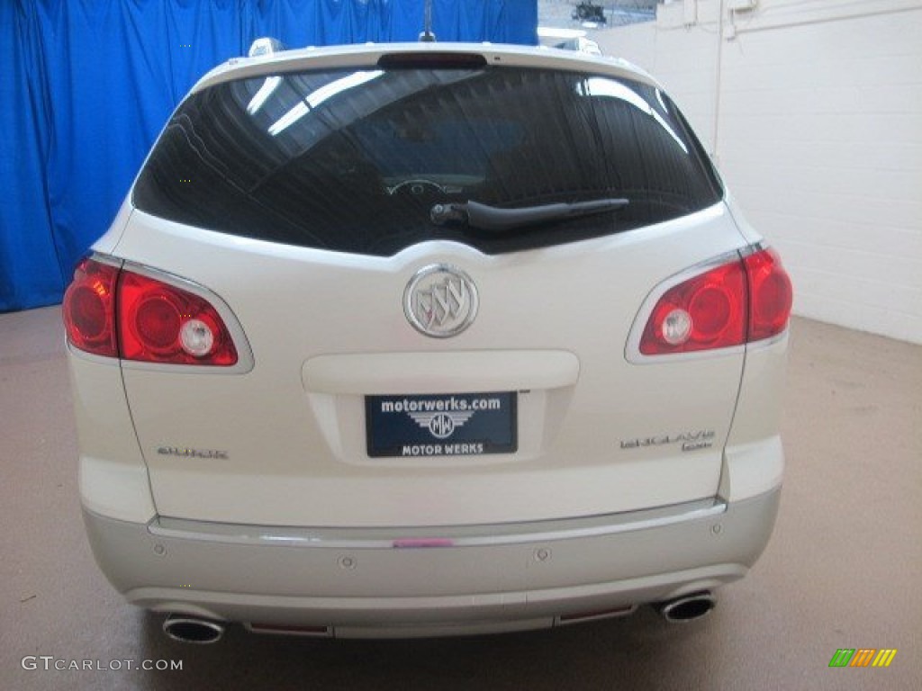 2009 Enclave CXL AWD - White Diamond Tricoat / Cocoa/Cashmere photo #7