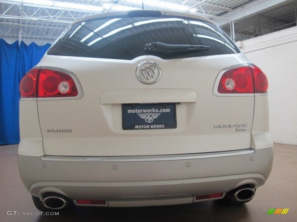 2009 Enclave CXL AWD - White Diamond Tricoat / Cocoa/Cashmere photo #8