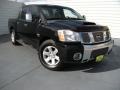 2004 Galaxy Black Nissan Titan LE Crew Cab  photo #2