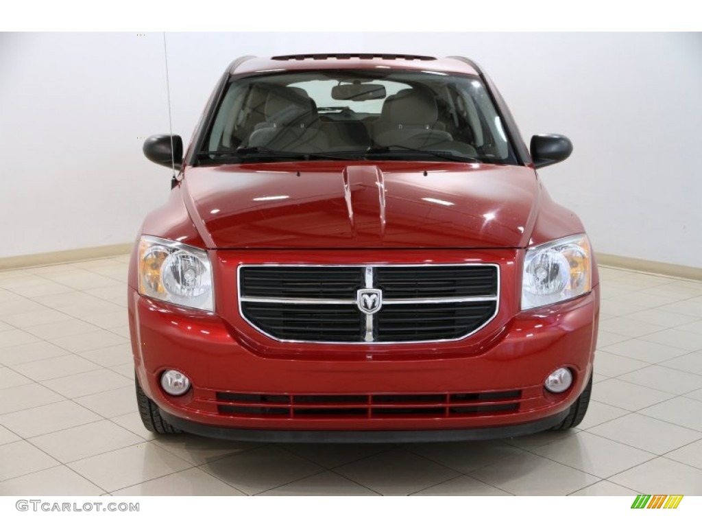 2010 Caliber Mainstreet - Inferno Red Crystal Pearl / Dark Slate Gray/Medium Graystone photo #2