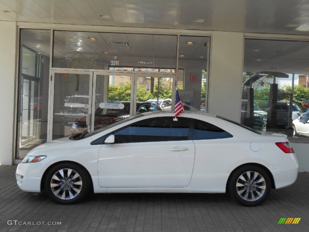 Taffeta White 2009 Honda Civic EX Coupe Exterior Photo #94125968