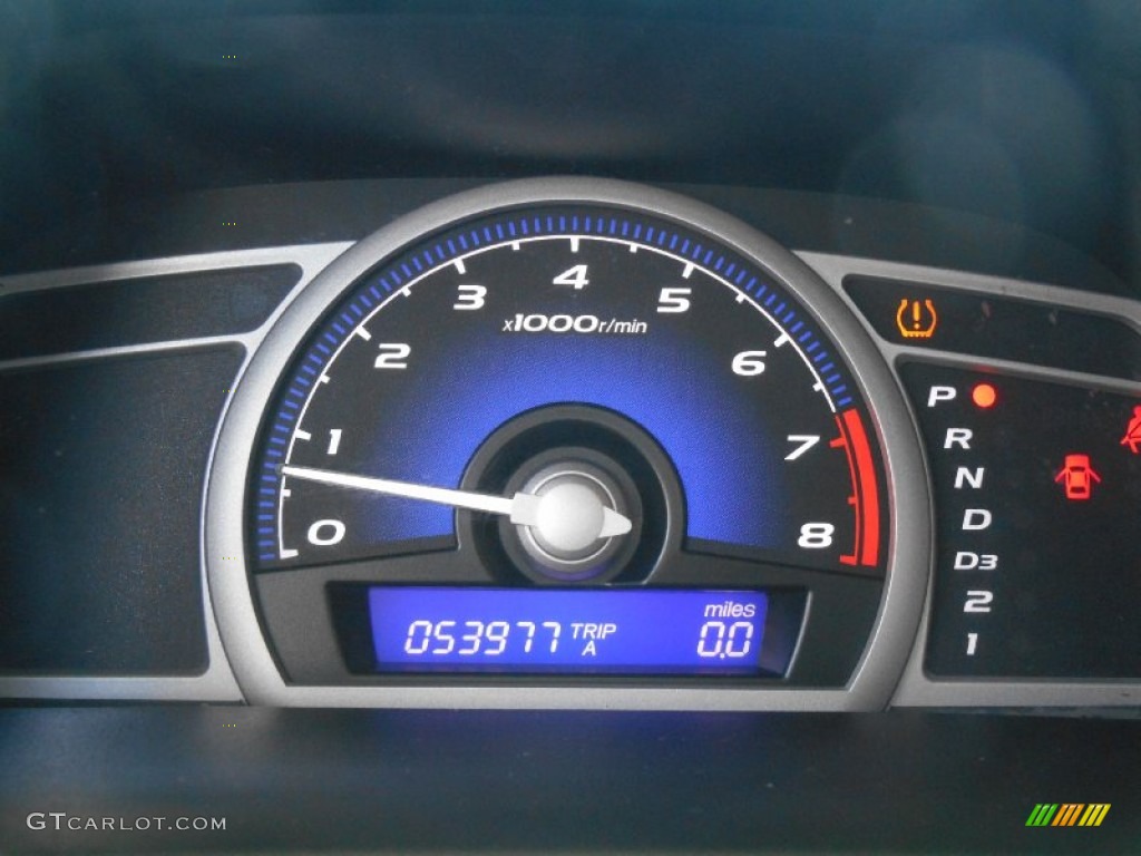 2009 Civic EX Coupe - Taffeta White / Gray photo #9