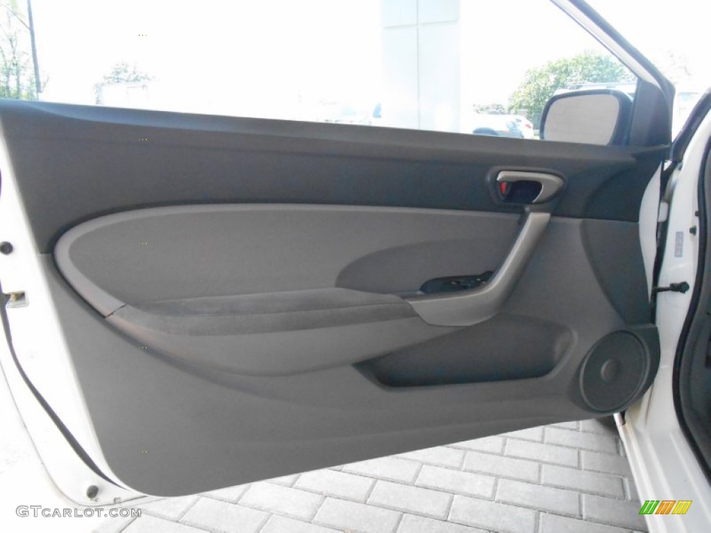 2009 Civic EX Coupe - Taffeta White / Gray photo #12