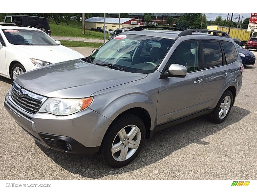 2009 Forester 2.5 X Premium - Steel Silver Metallic / Platinum photo #1