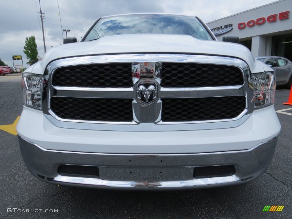 2014 1500 SLT Quad Cab - Bright White / Black/Diesel Gray photo #2