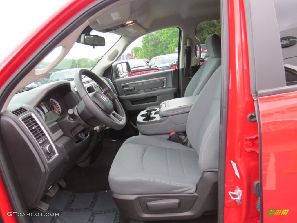 2014 1500 SLT Quad Cab - Flame Red / Black/Diesel Gray photo #11