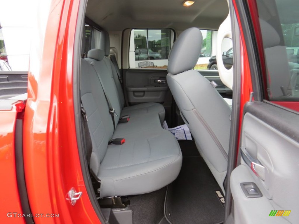 2014 1500 SLT Quad Cab - Flame Red / Black/Diesel Gray photo #15