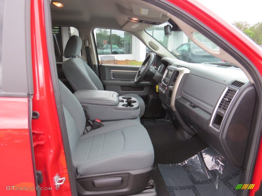 2014 1500 SLT Quad Cab - Flame Red / Black/Diesel Gray photo #16