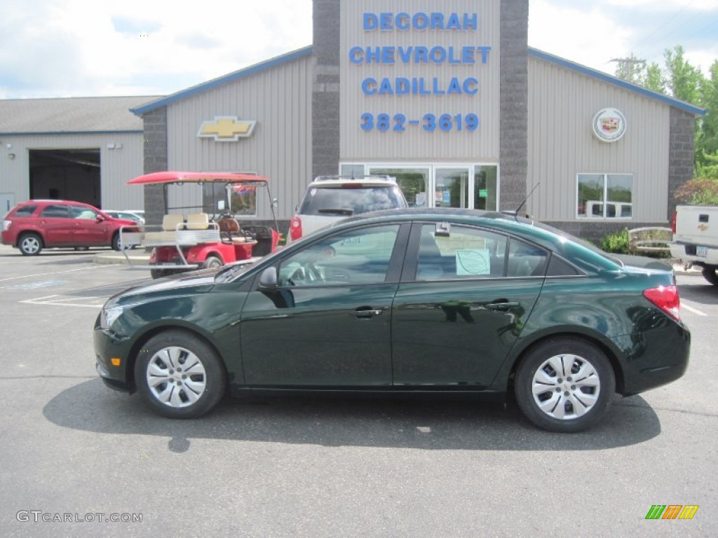 2014 Cruze LS - Rainforest Green Metallic / Jet Black/Medium Titanium photo #1
