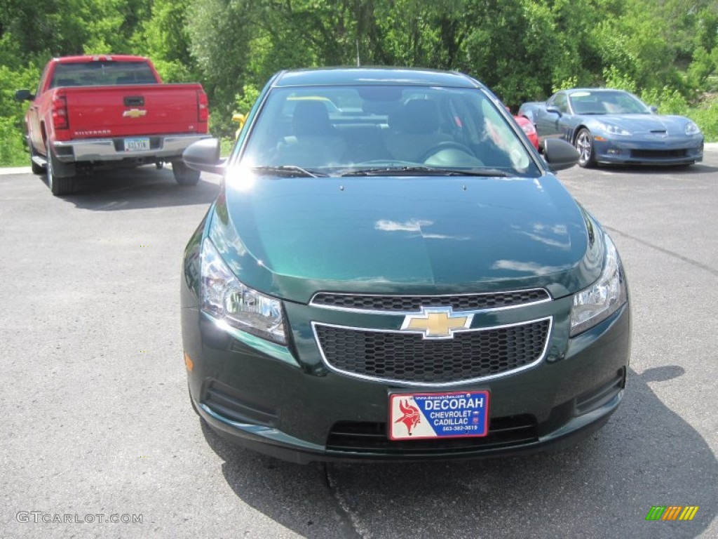 2014 Cruze LS - Rainforest Green Metallic / Jet Black/Medium Titanium photo #2