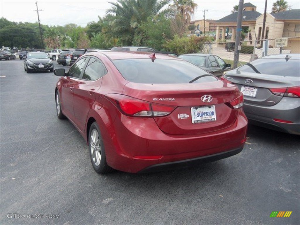 2014 Elantra SE Sedan - Red / Gray photo #4