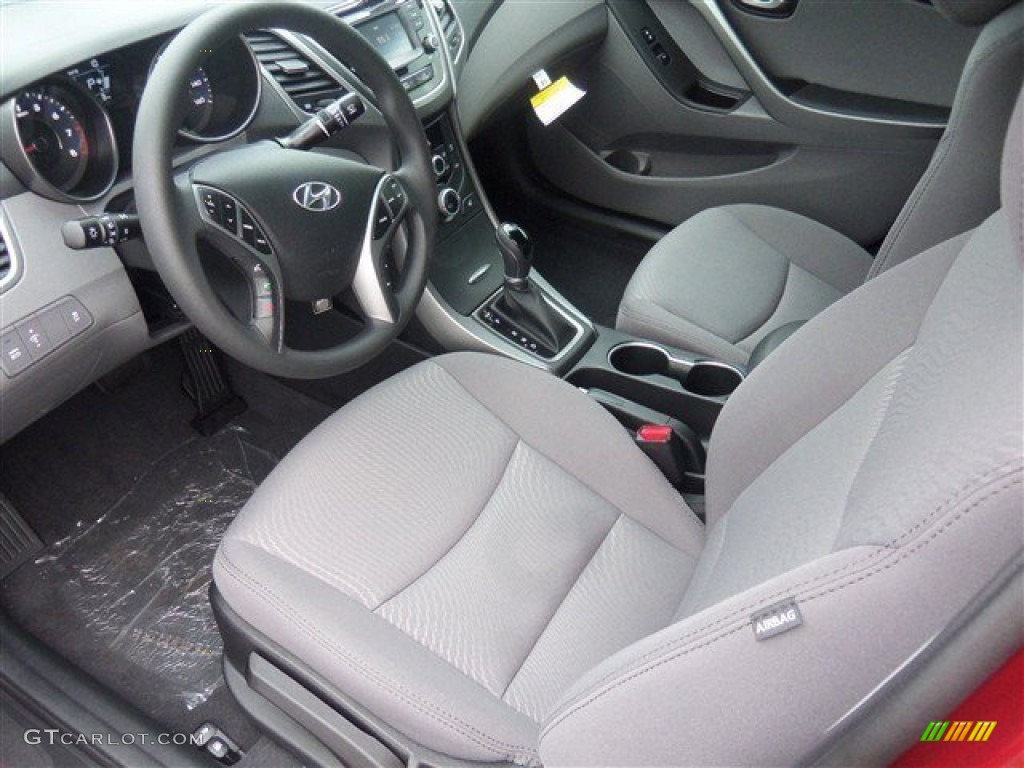 2014 Elantra SE Sedan - Red / Gray photo #6