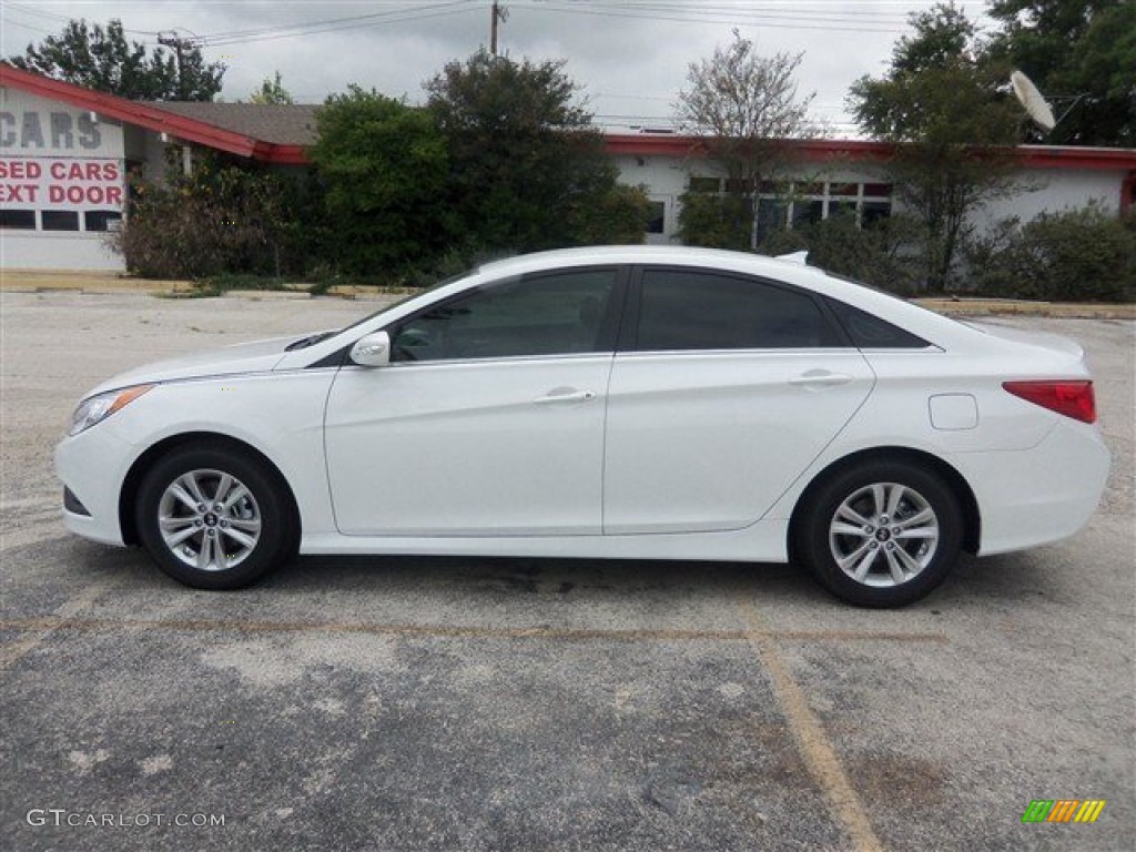 2014 Sonata GLS - Pearl White / Camel photo #3