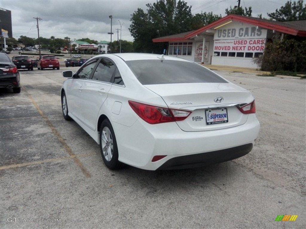 2014 Sonata GLS - Pearl White / Camel photo #4