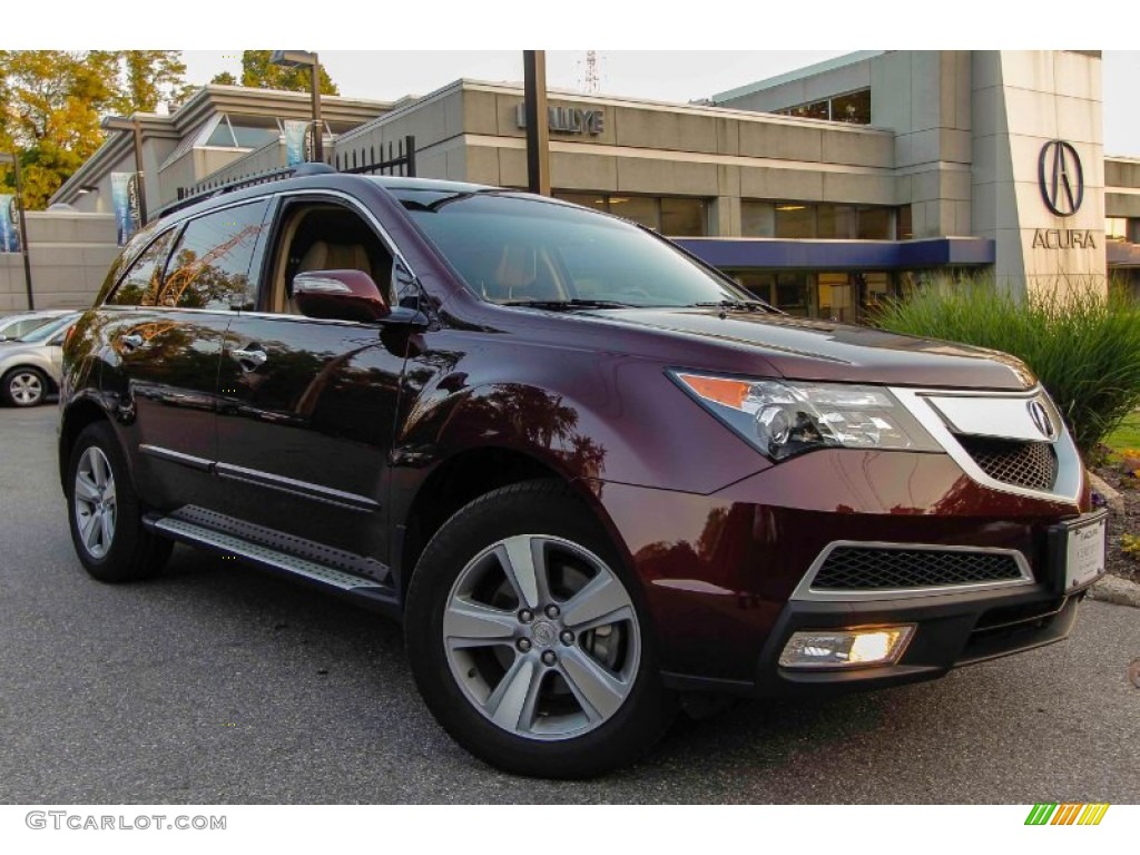 Dark Cherry Pearl Acura MDX