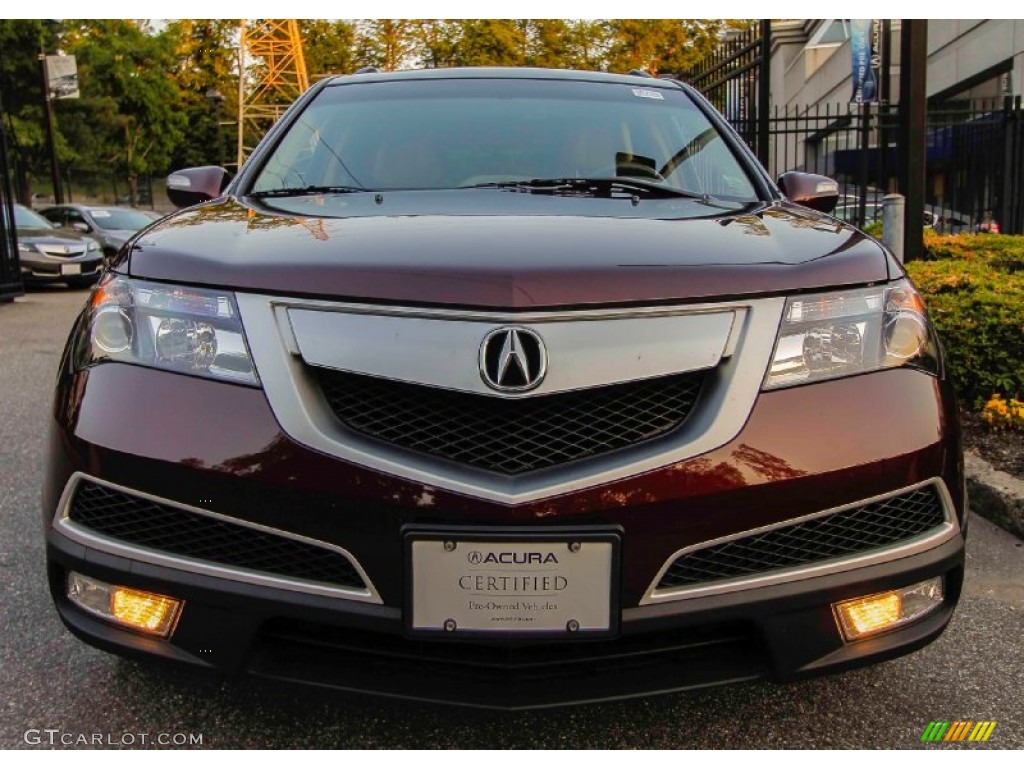 2011 MDX Technology - Dark Cherry Pearl / Parchment photo #2