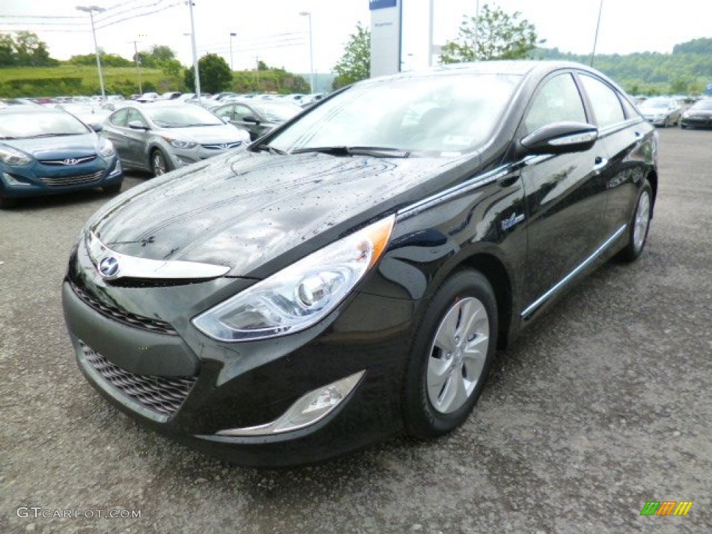 Eclipse Black 2014 Hyundai Sonata Hybrid Exterior Photo #94138290