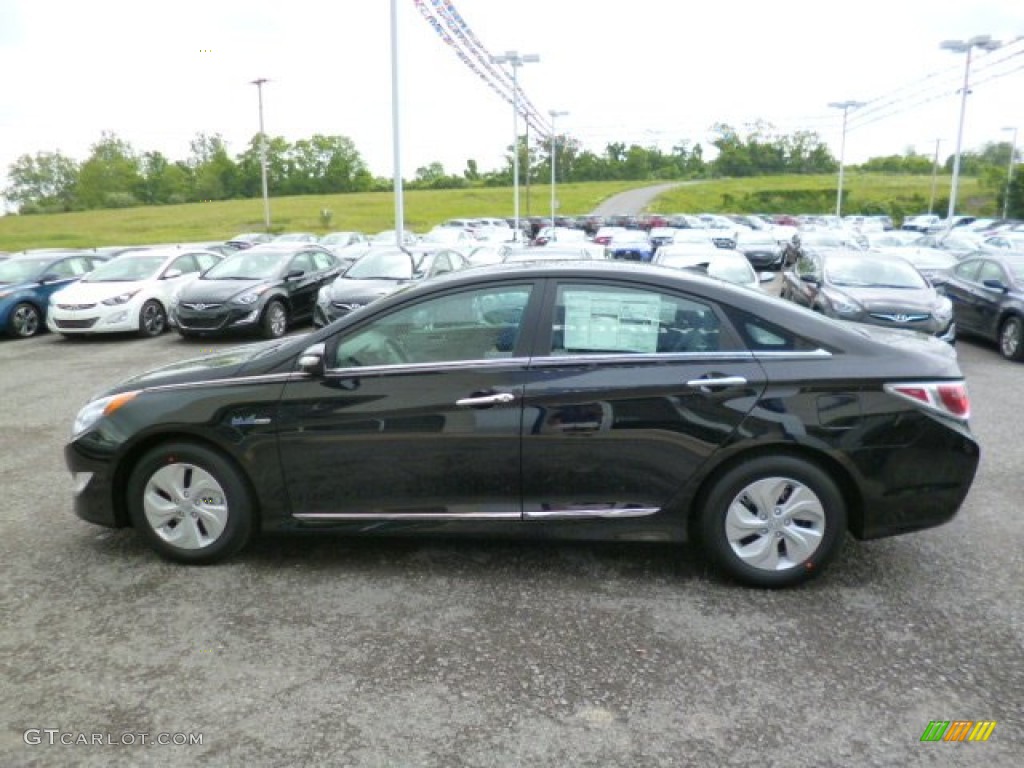 Eclipse Black 2014 Hyundai Sonata Hybrid Exterior Photo #94138314