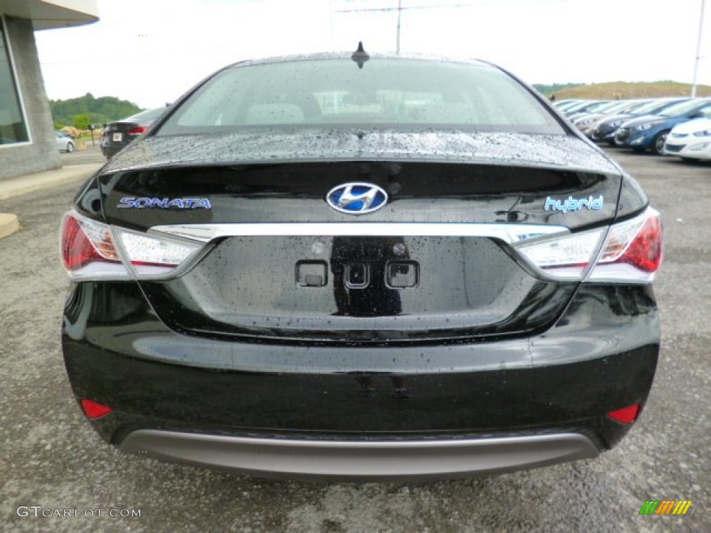 Eclipse Black 2014 Hyundai Sonata Hybrid Exterior Photo #94138368