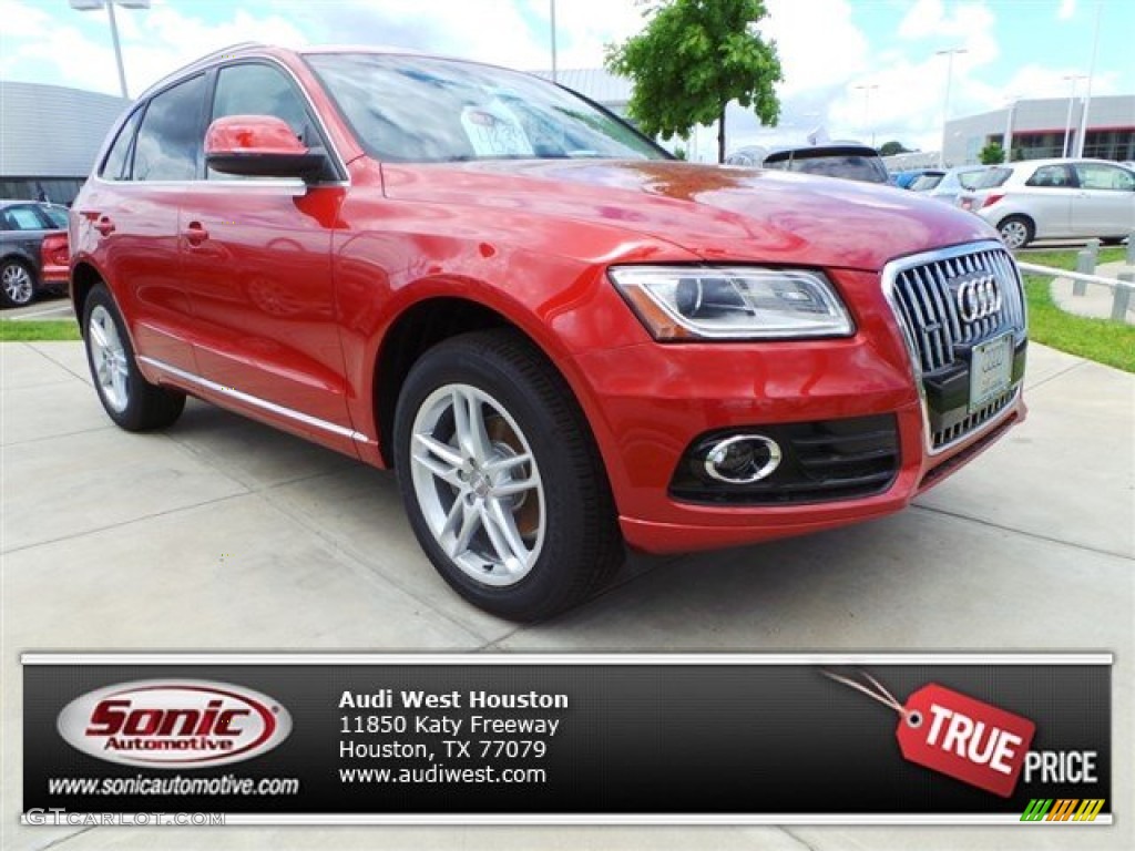 2014 Q5 2.0 TFSI quattro - Volcano Red Metallic / Black photo #1