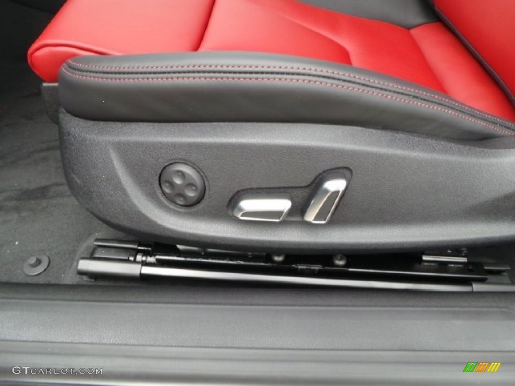 2014 S5 3.0T Premium Plus quattro Coupe - Ice Silver Metallic / Black/Magma Red photo #14