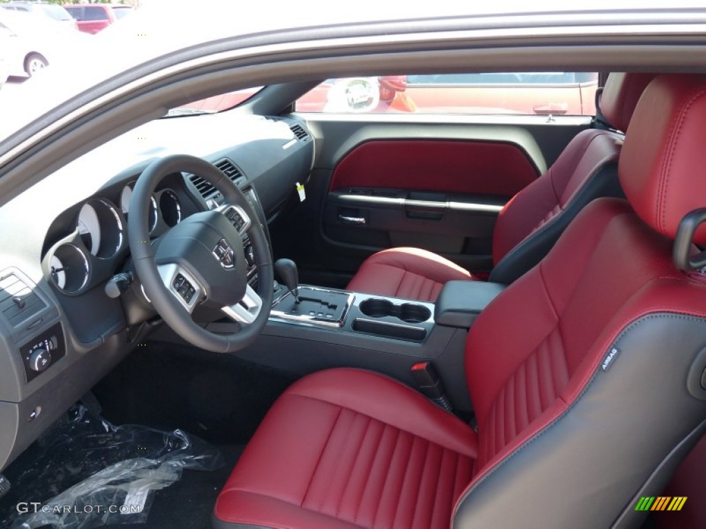 Dark Slate Gray/Radar Red Interior 2014 Dodge Challenger Rallye Redline Photo #94141311