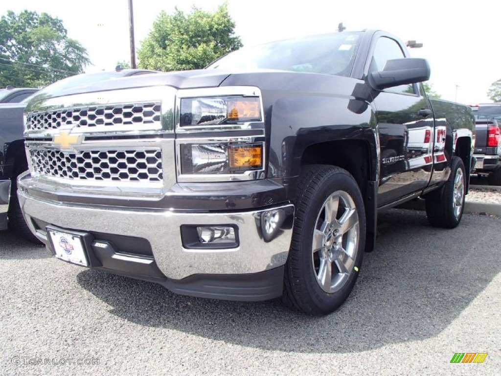 2014 Silverado 1500 WT Regular Cab - Tungsten Metallic / Jet Black photo #1