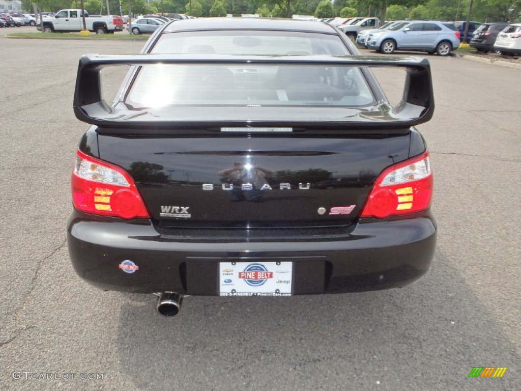 2004 Impreza WRX STi - Java Black Pearl / Blue Ecsaine/Black photo #6