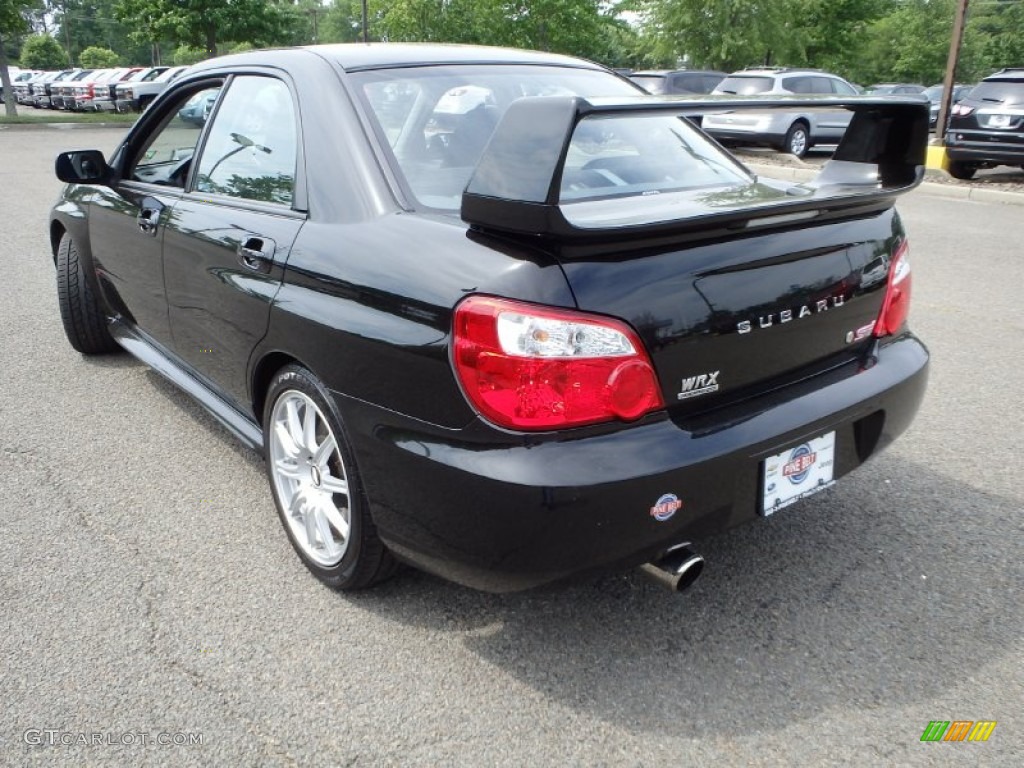 2004 Impreza WRX STi - Java Black Pearl / Blue Ecsaine/Black photo #7