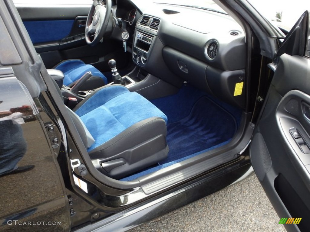 2004 Impreza WRX STi - Java Black Pearl / Blue Ecsaine/Black photo #11