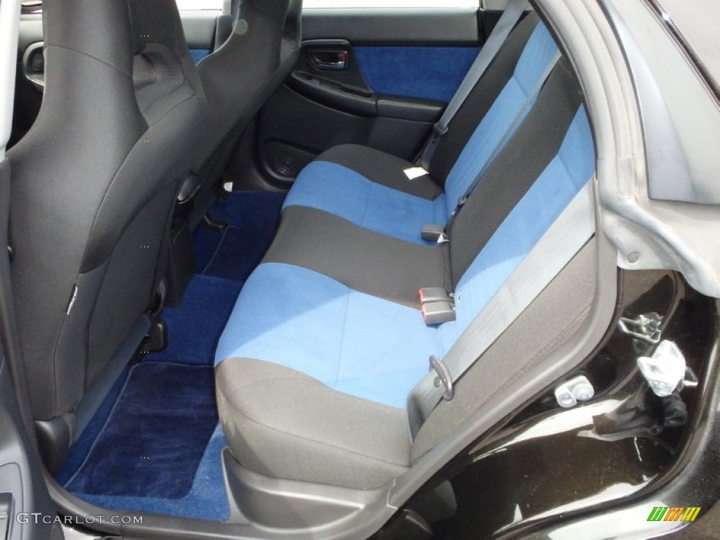 2004 Impreza WRX STi - Java Black Pearl / Blue Ecsaine/Black photo #12