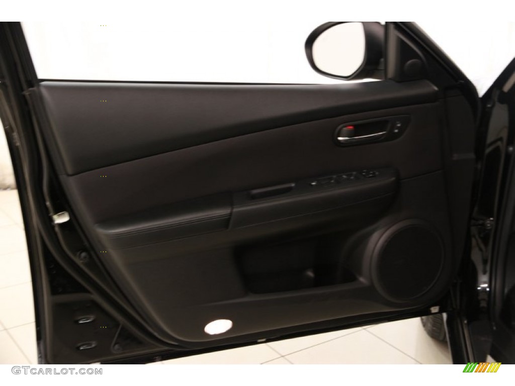 2012 Mazda MAZDA6 i Touring Plus Sedan Black Door Panel Photo #94143693