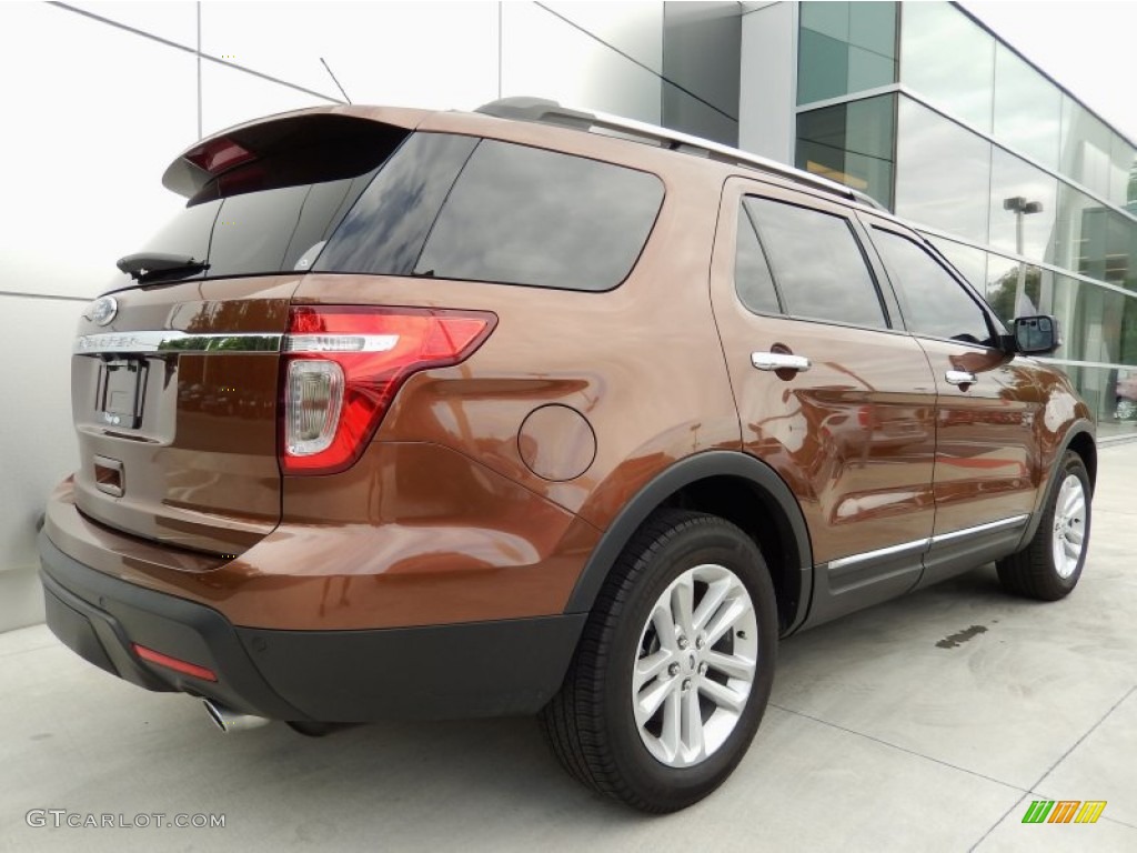 2012 Explorer XLT - Golden Bronze Metallic / Charcoal Black photo #4