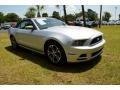 2014 Ingot Silver Ford Mustang V6 Premium Convertible  photo #3