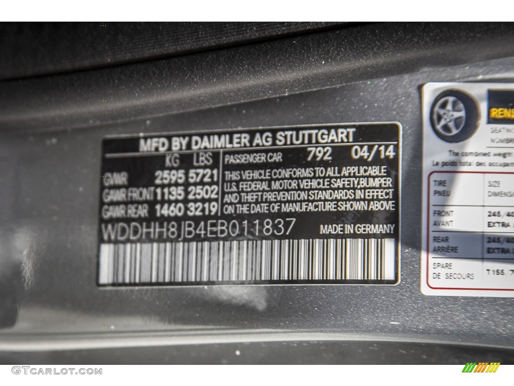 2014 E 350 4Matic Sport Wagon - Paladium Silver Metallic / Black photo #7