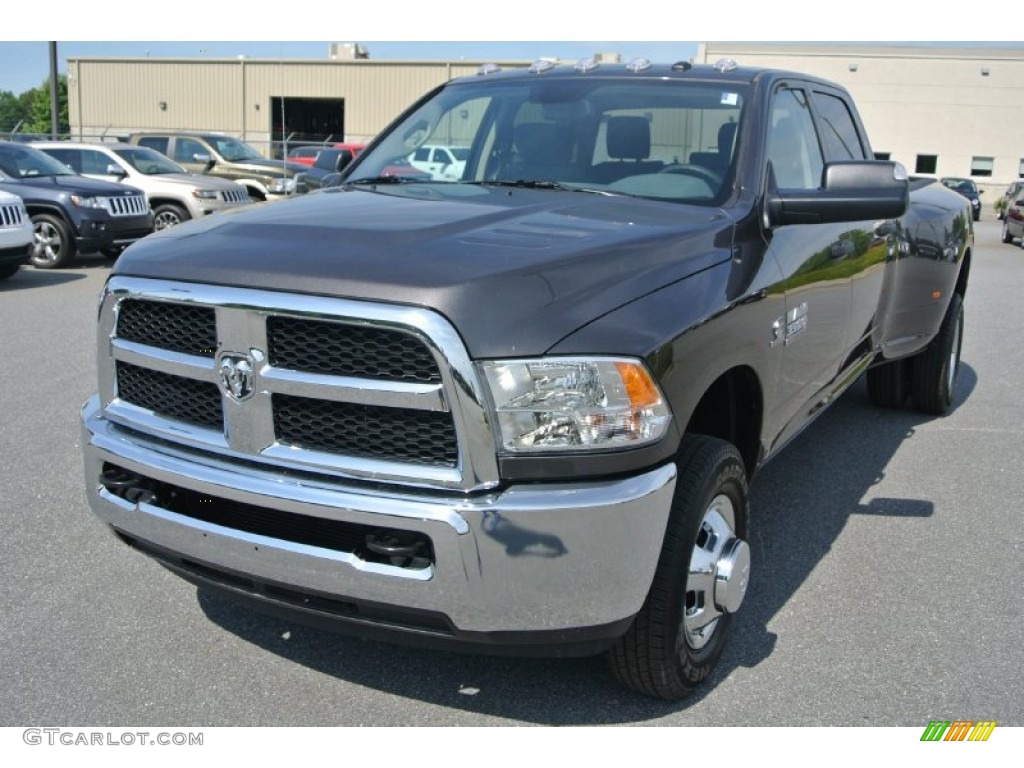 2014 3500 Tradesman Crew Cab 4x4 - Granite Crystal Metallic / Black/Diesel Gray photo #1