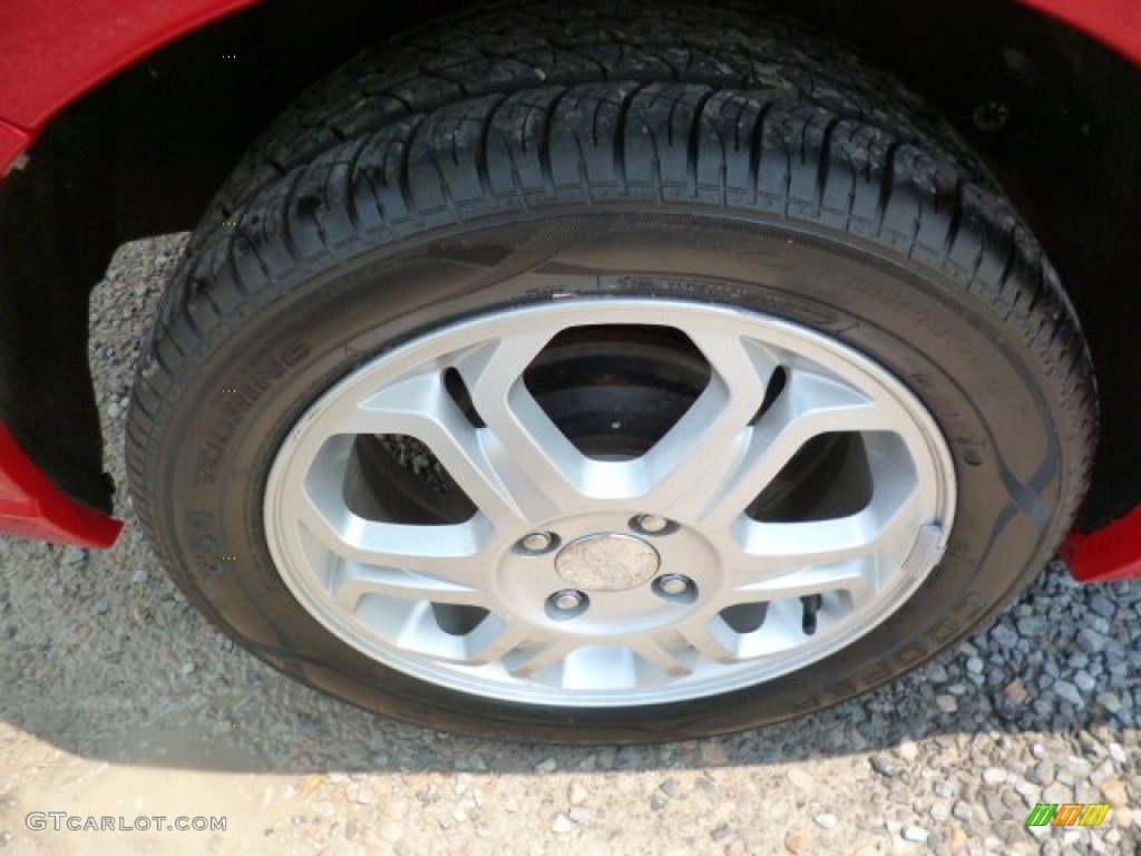 2008 Focus SES Sedan - Vermillion Red / Medium Stone photo #8